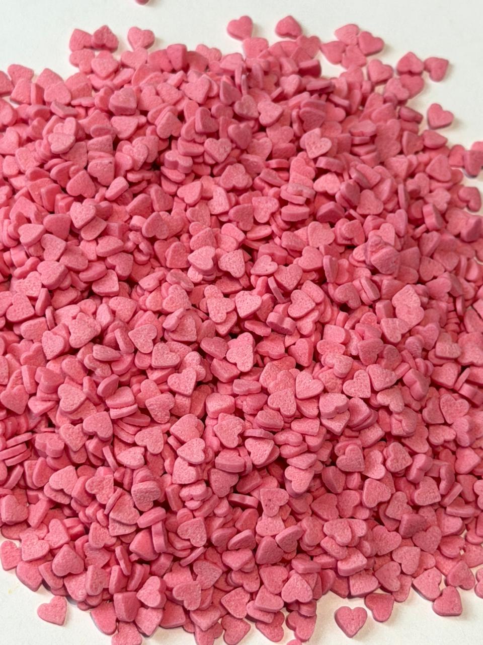 307 Посыпка сердечки мини роз.перлам