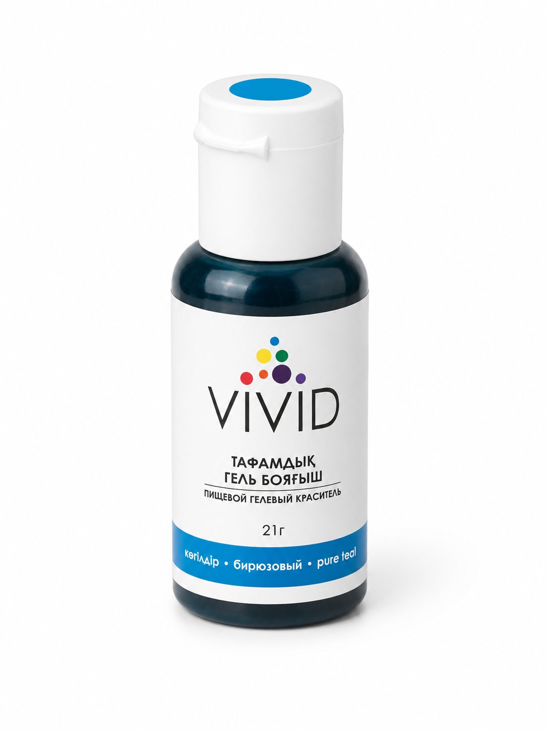 Краситель гелевый "VIVID" бирюзовый 21гр