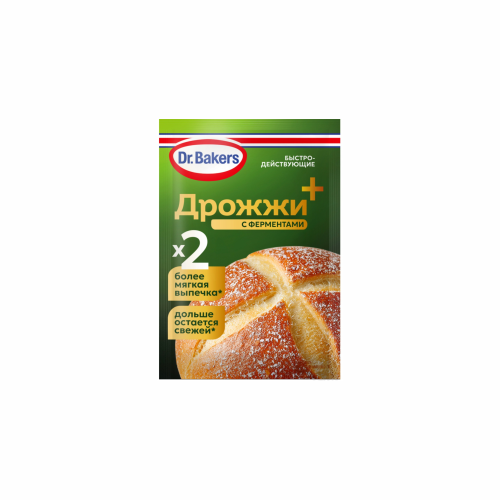 Dr.Bakers Дрожжи с ферментами 8гр
