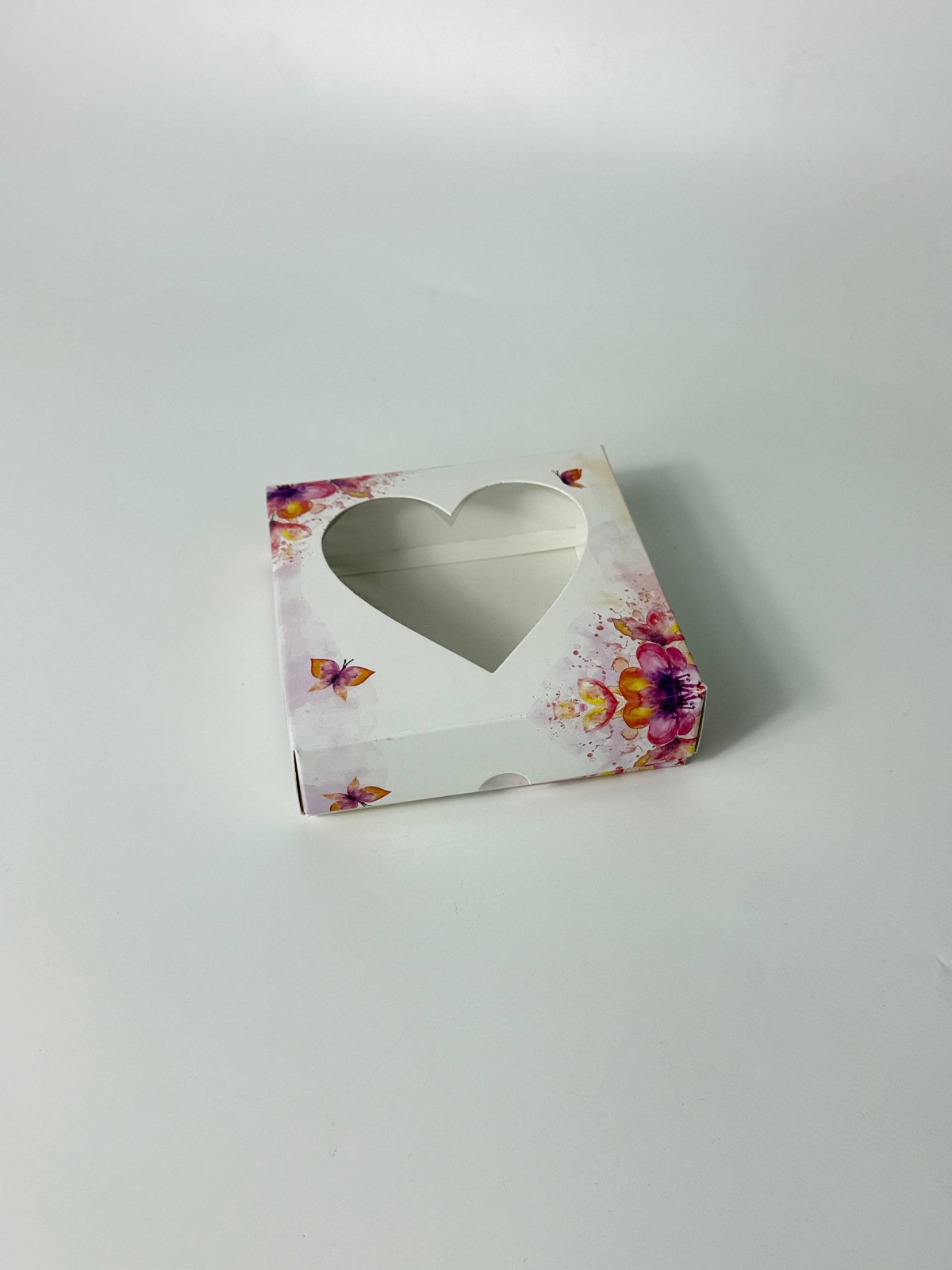 Бокс 12*12*3 Сердце цветы