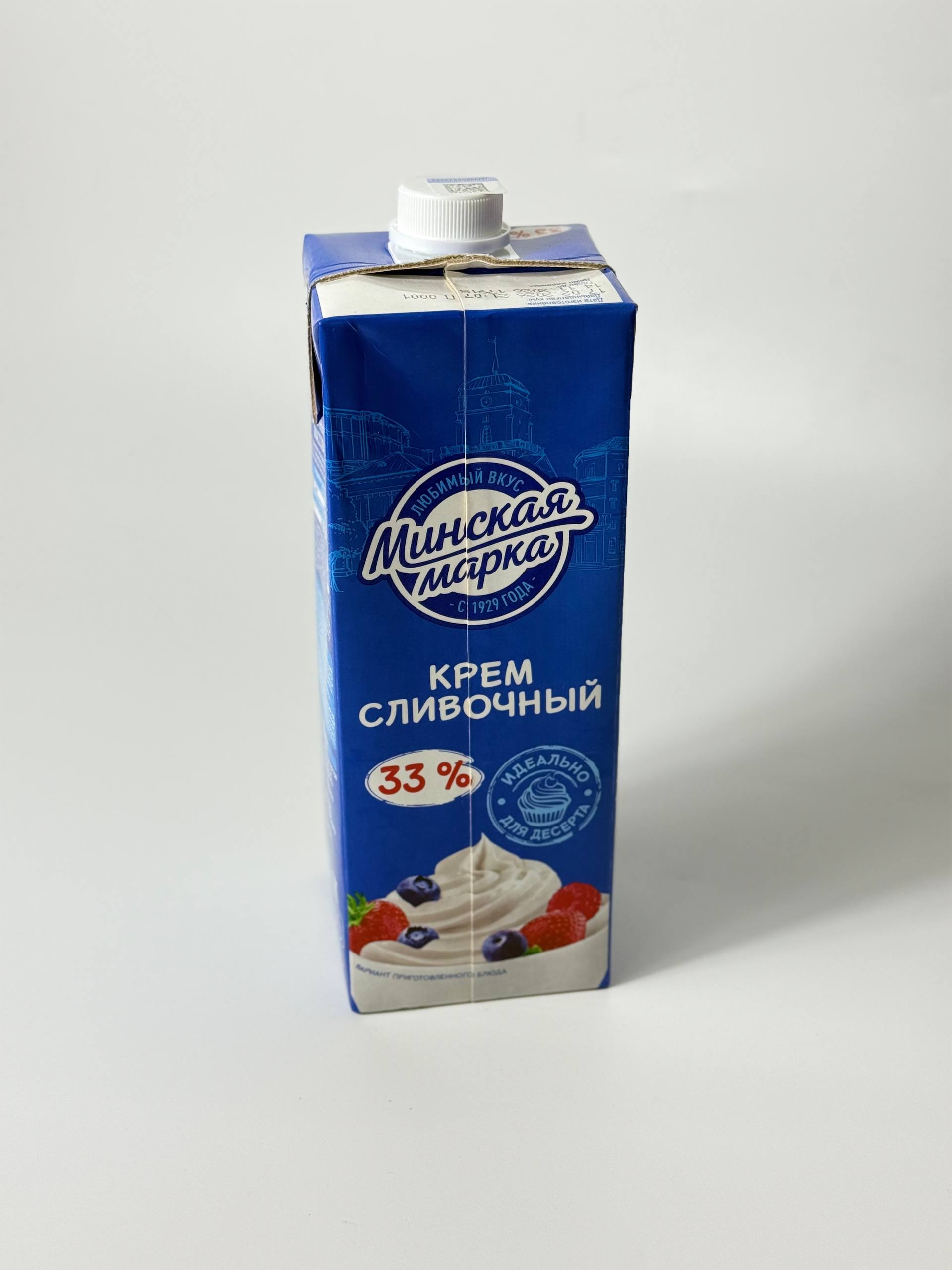 Сливки Минская марка 33% 1 л