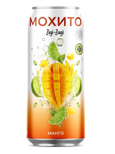 Напиток Zigi-Zagi Мохито+Манго 0.45л ж/б