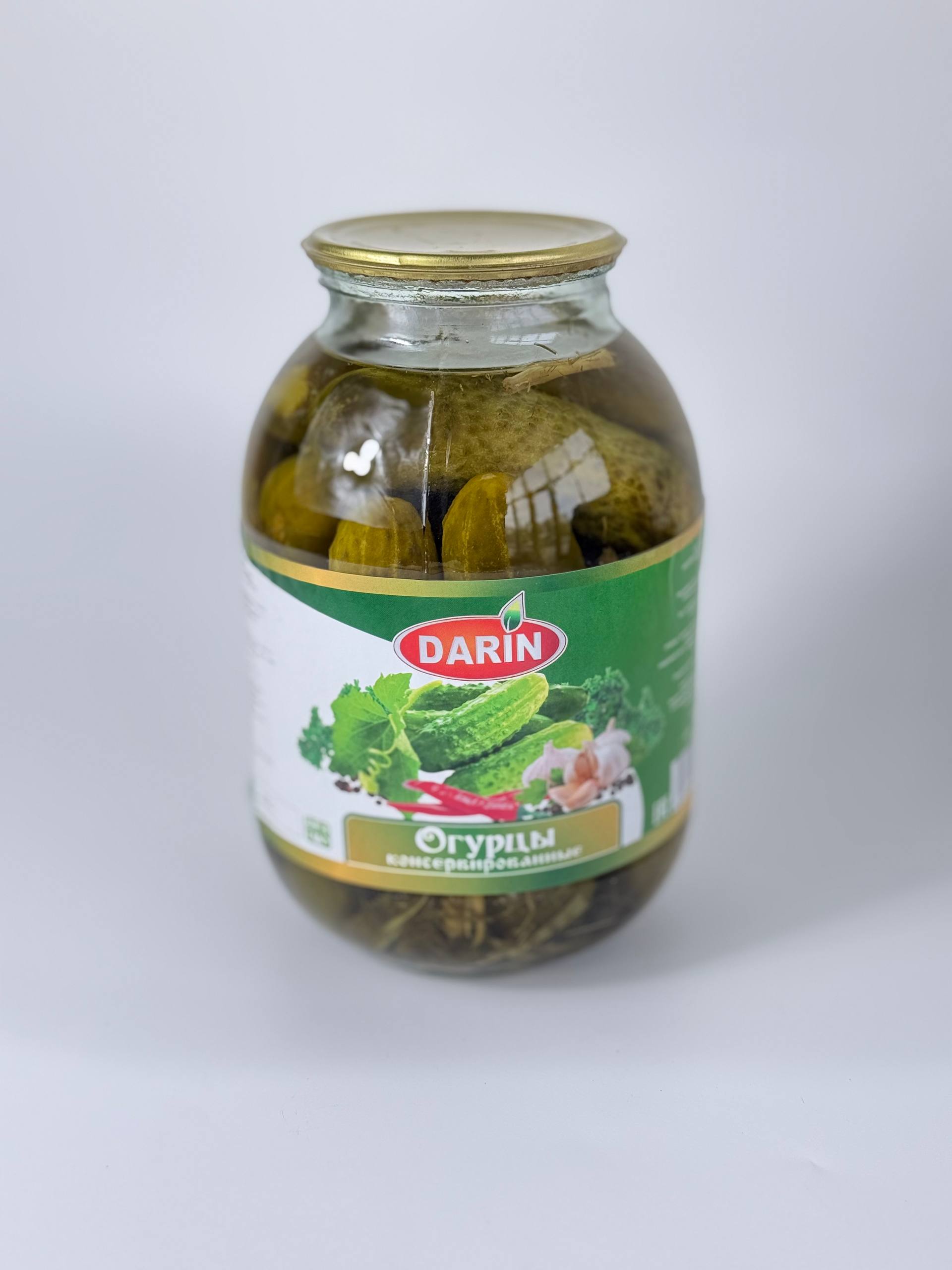 Огурцы консервированные   Darin 2л